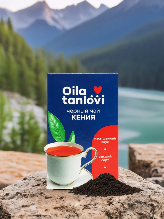 Qora choy Oila tanlovi "Keniya", granullangan, 80 g