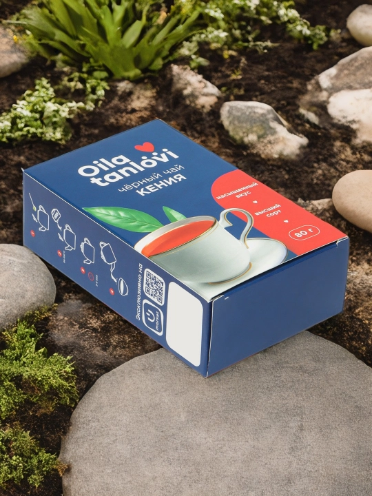 Qora choy Oila tanlovi "Keniya", granullangan, 80 g