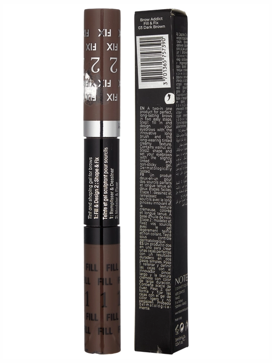 Qosh uchun tint Note Brow Addict Tint & Shaping Gel, 02 и 03