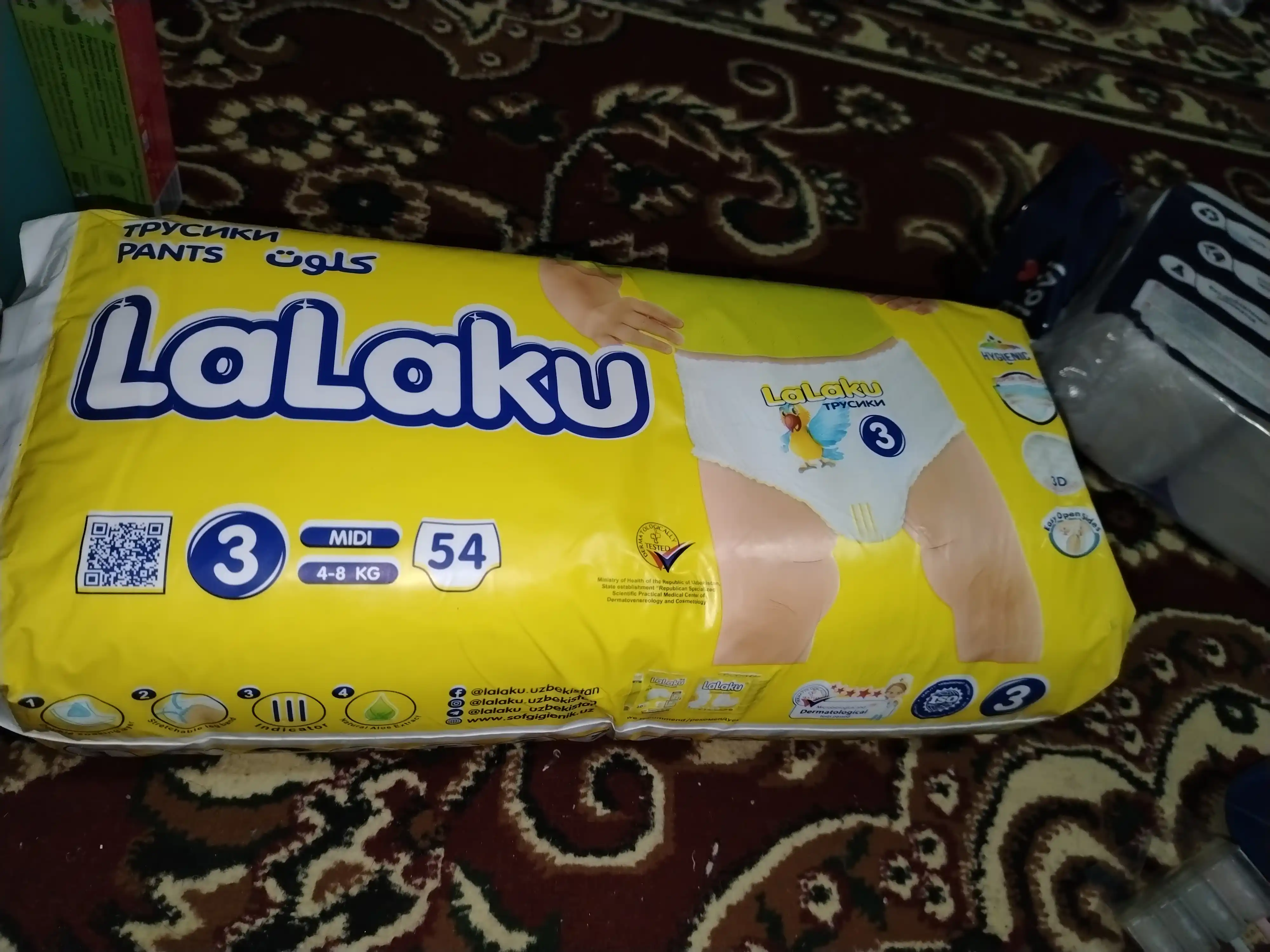 Trusik-tagliklar Lalaku 3 Midi 4-8 kg, 54 dona