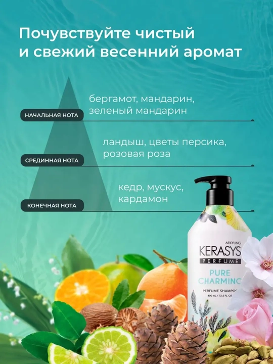 Шампунь, с кератином, для сухих и ломких волос, с приятным ароматом,  KERASYS - Корея