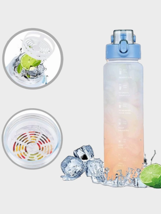 Sport butilkasi suv uchun, ichimlik rejimi bilan, 1000 ml cool