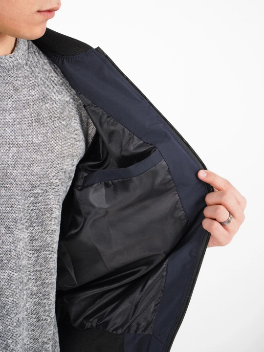 Demi-mavsum erkaklar kurtka-bomber malomerka olcham qulay va cho'ntaklari zamokli vetrovka
