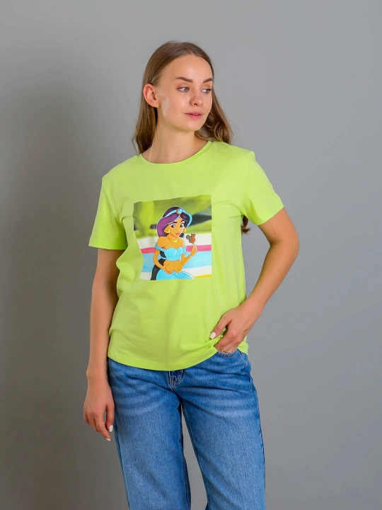 Футболка Regular Fit с мультяшным принтом