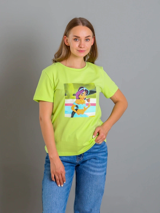 Футболка Regular Fit с мультяшным принтом