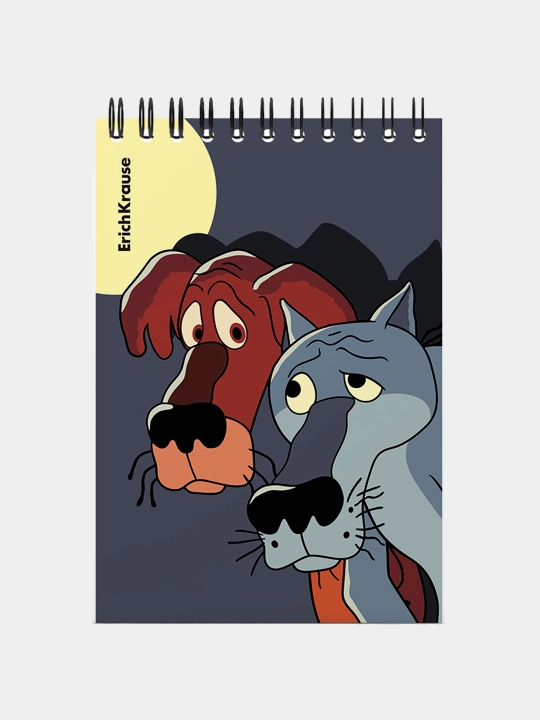 Записная книга на спирали ErichKrause Жил-был Пес, А6, 80 листов, клетка MIX-PACK 54294 - 