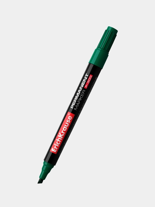 Permanent marker ErichKrause P-300, siyoh rangi yashil (qutida 12 dona.) 4784