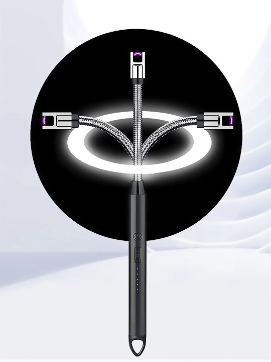 Plita va shamlar uchun oshxona elektron yondirgichi, USB orqali quvvatlanadi, 360 daraja