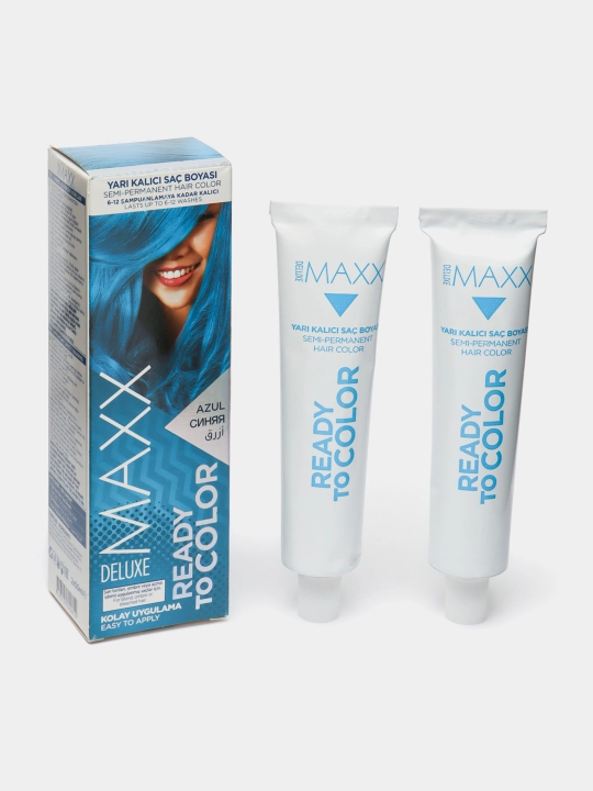 Полуперманентная краска для волос MAXX Deluxe, временная, кондиционер для нанесения цвета