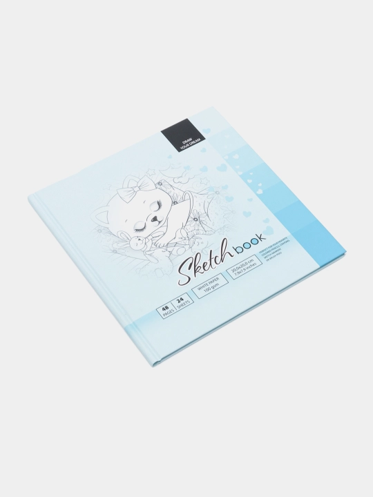 Sketchbuk 7BC, bo'sh varaqlar matli laminatsiya 200x200 mm, 24 varaq 8342 2125 q0000015099 - 
