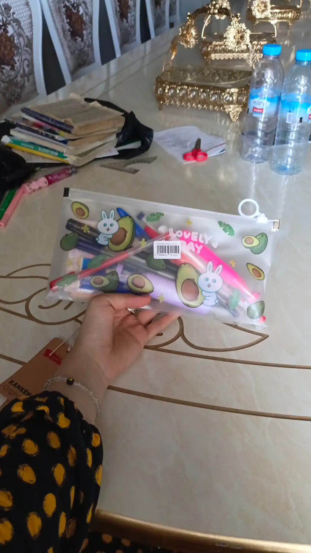 Kosmetik sumkasi "Kaktus", maktab va ofis uchun, A5