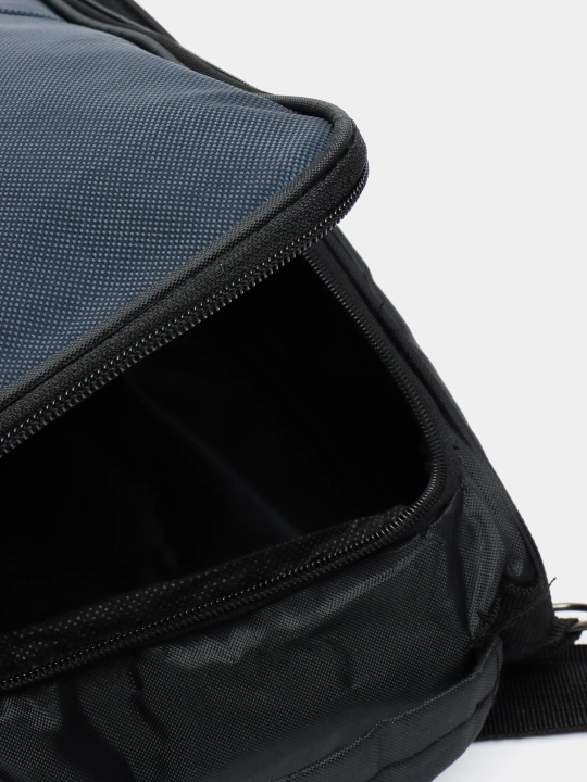 Сумка Paneled Upright Insulated Lunchbox, черная, серебристая, универсальный размер