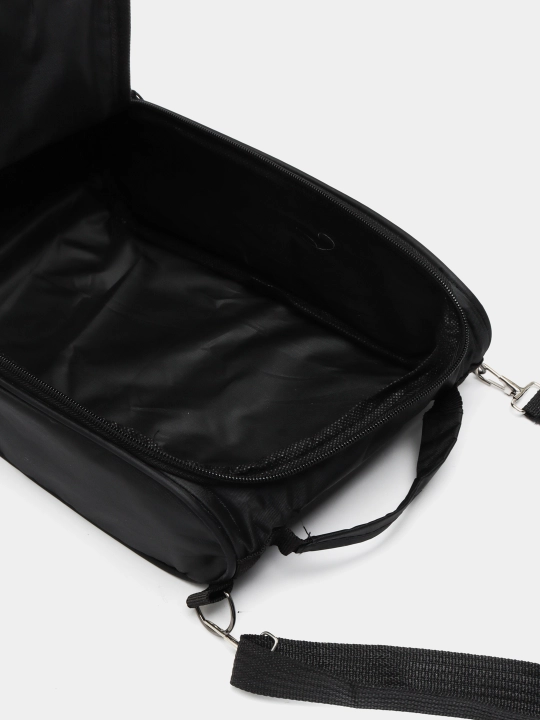 Сумка Paneled Upright Insulated Lunchbox, черная, серебристая, универсальный размер