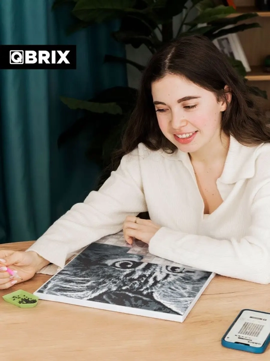 Qbrix Алмазная мозаика по любой фотографии, A3, магниты