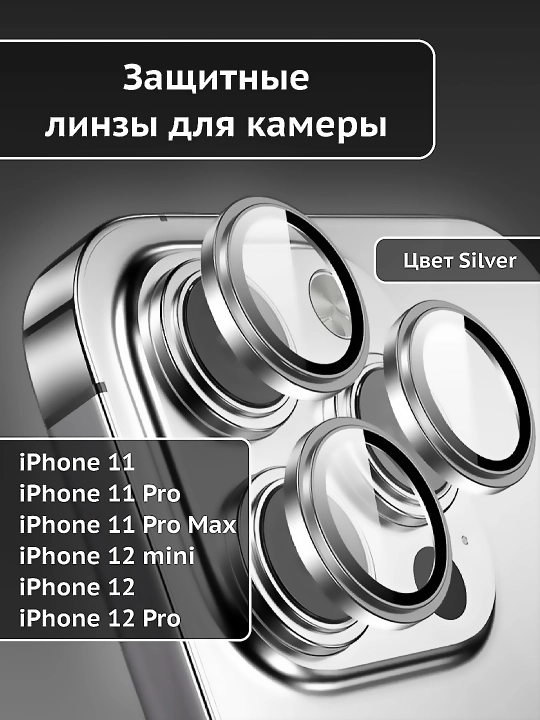Himoya oynasi iPhone 12 / 12 Pro / 12 mini / 11 Pro max / 11 pro/ 11 kamerasi uchun