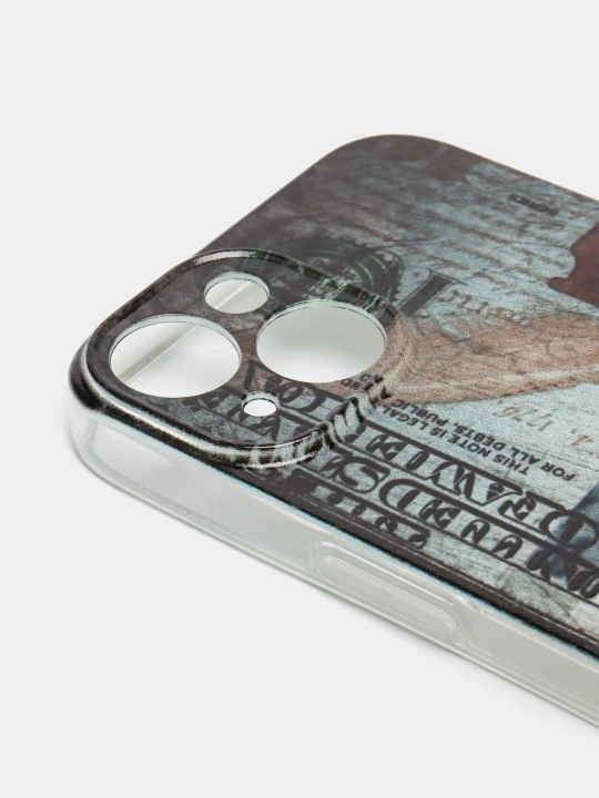 Чехол iPhone 12, 13, 14, 15 Pro, Pro max, прозрачная печать