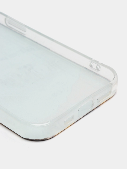 Чехол iPhone 12, 13, 14, 15 Pro, Pro max, прозрачная печать