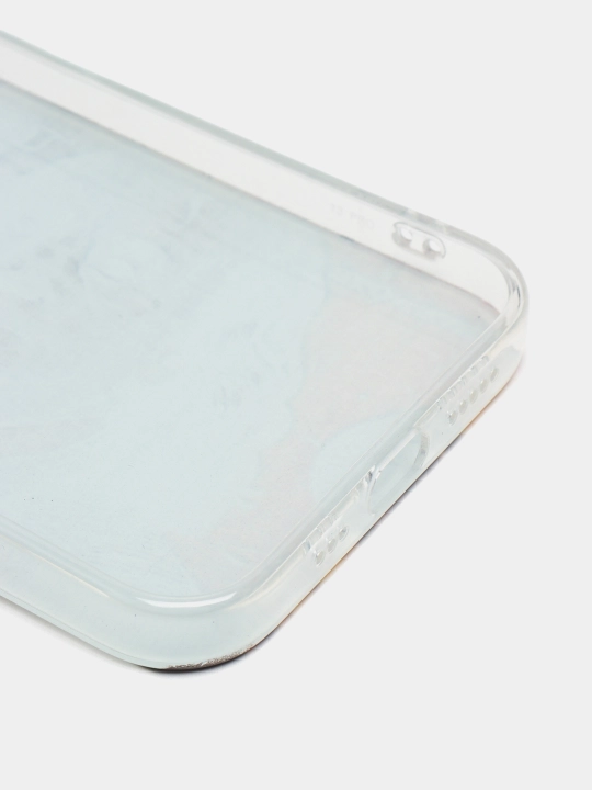 Чехол iPhone 12, 13, 14, 15 Pro, Pro max, прозрачная печать
