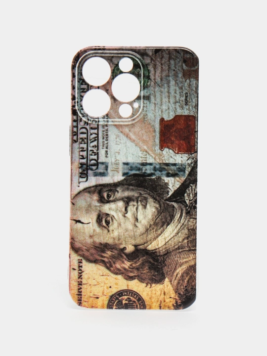 Чехол iPhone 12, 13, 14, 15 Pro, Pro max, прозрачная печать