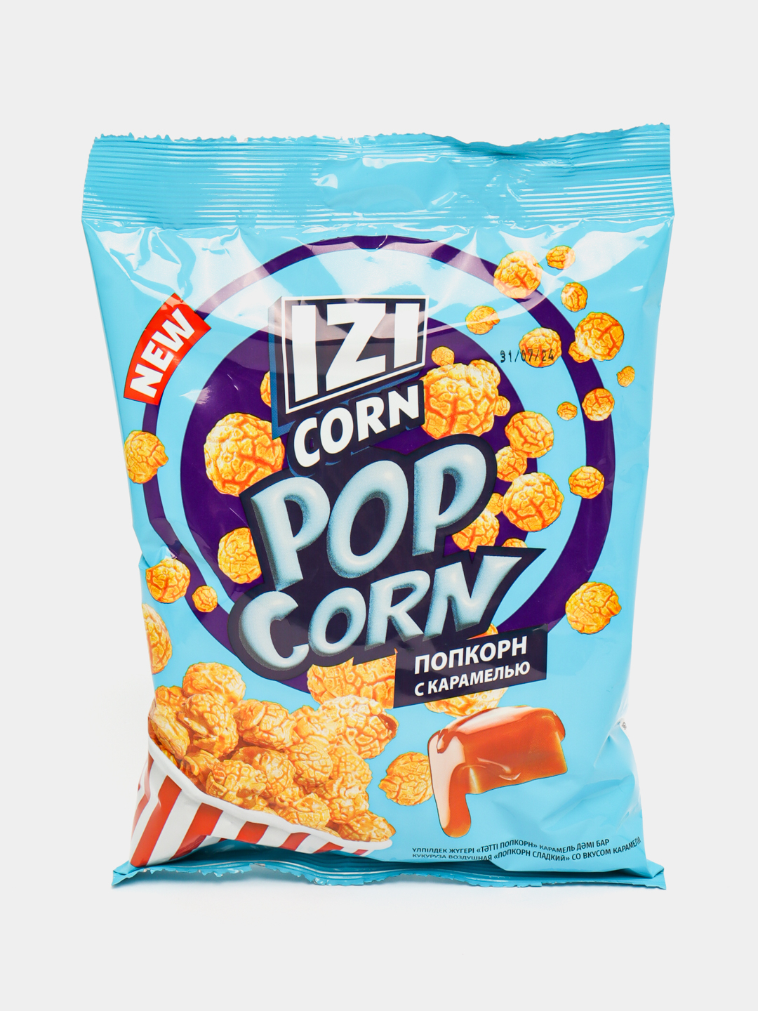 Попкорн сладкий ТМ IZI CORN со вкусом карамели, 80гр купить по низким ...
