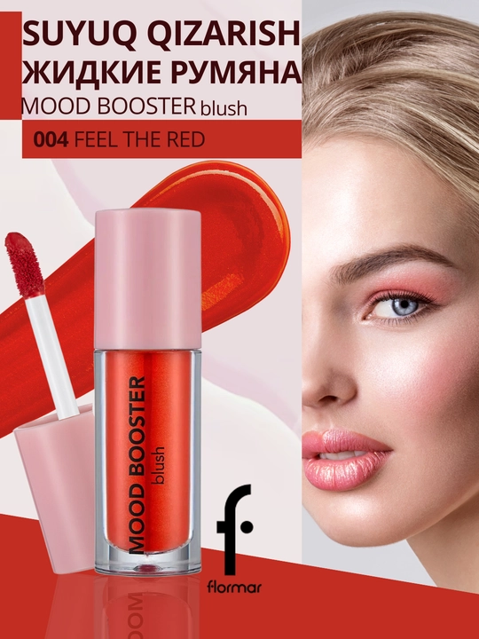 Yuz uchun rumyana, suyuq Mood Booster Blush Flormar - 