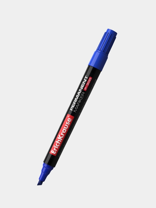 Permanent marker ErichKrause P-300, siyoh rangi ko'k (qutida 12 dona.) 4782