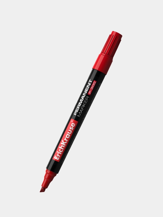 Permanent marker ErichKrause P-300, siyoh rangi qizil (qutida 12 dona.) 4783