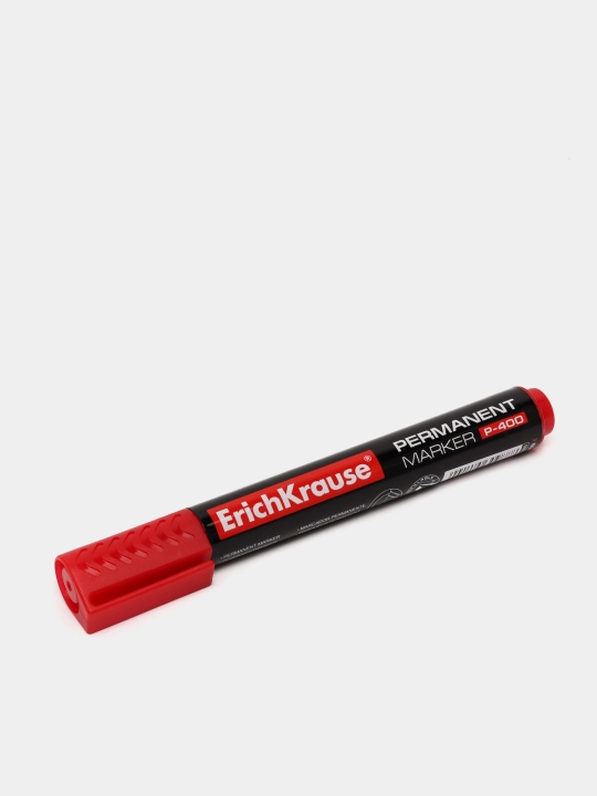 Permament marker ErichKrause P-400, siyoh rangi qizil (qutida 12 dona.) 30988