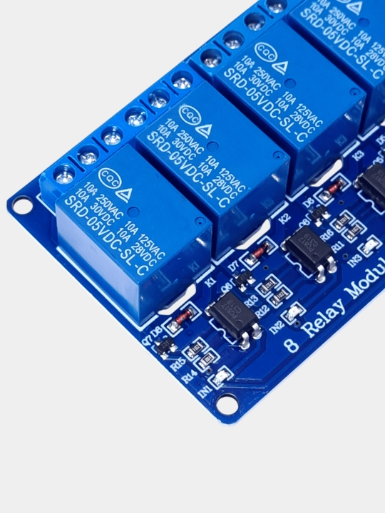 8 kannalli rele moduli led bilan  5v/12 v