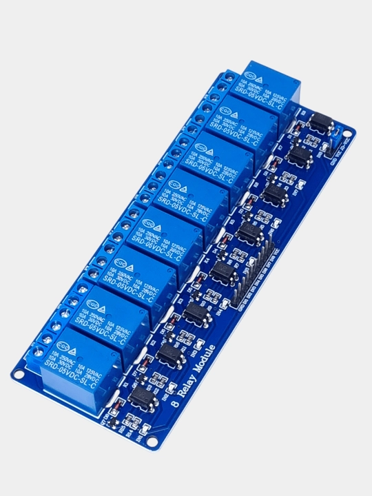 8 kannalli rele moduli led bilan  5v/12 v