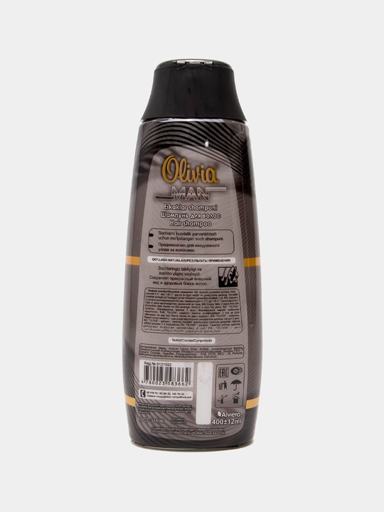 Olivia Erkaklar shampuni, "Intensiv parvarish", 400 ml