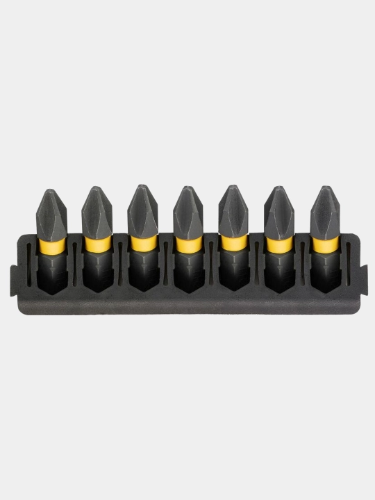 Набор бит DeWALT 1/4" PH2, 25 мм, 7 шт, DT70807-QZ - 