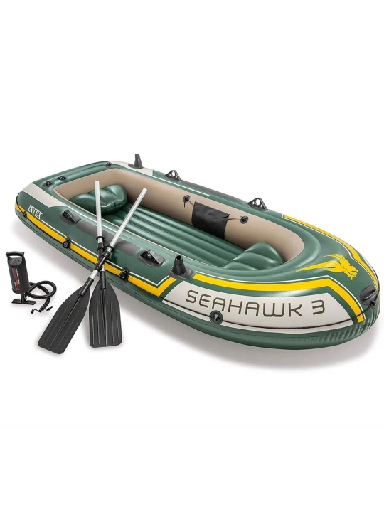 Uch o'rindiqli puflama qayiq "Seahawk 3" Intex 68380, 295 * 137 * 43 sm