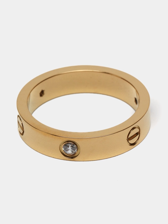 Женское кольцо с камнями, гвоздик, Cartier Stainless Steel, парные кольца для женщин