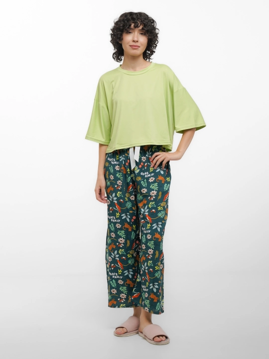 Kuz mavsumi uchun pijama, uy kiyimi, qisqa yenglar - 