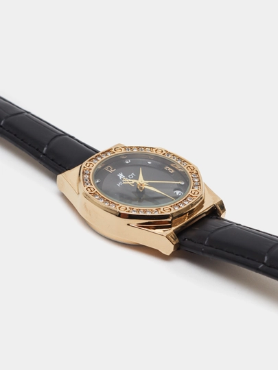 Женские наручные часы Hublot в коробке, подходящие к любому стилю — LWATCHS-50W0013-УГОЛЬН