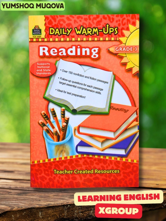 Daily Warm-Ups Reading — Grade 1, 2 yoki 3, inglizcha matnlarni tushunish mashqlari