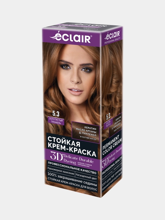 3D крем-краска для волос "Золотистый трюфель" 5.3 - 