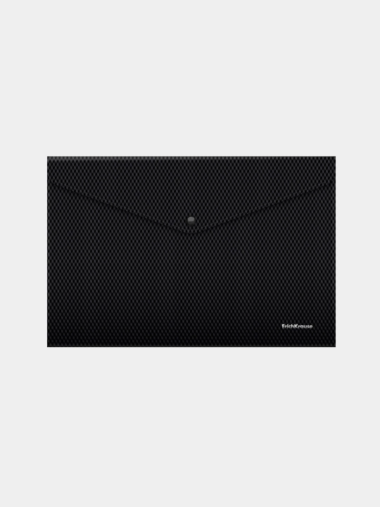 Papka konvert tugmali ErichKrause Diamond Total Black, A4, shaffof emas, qora 54877