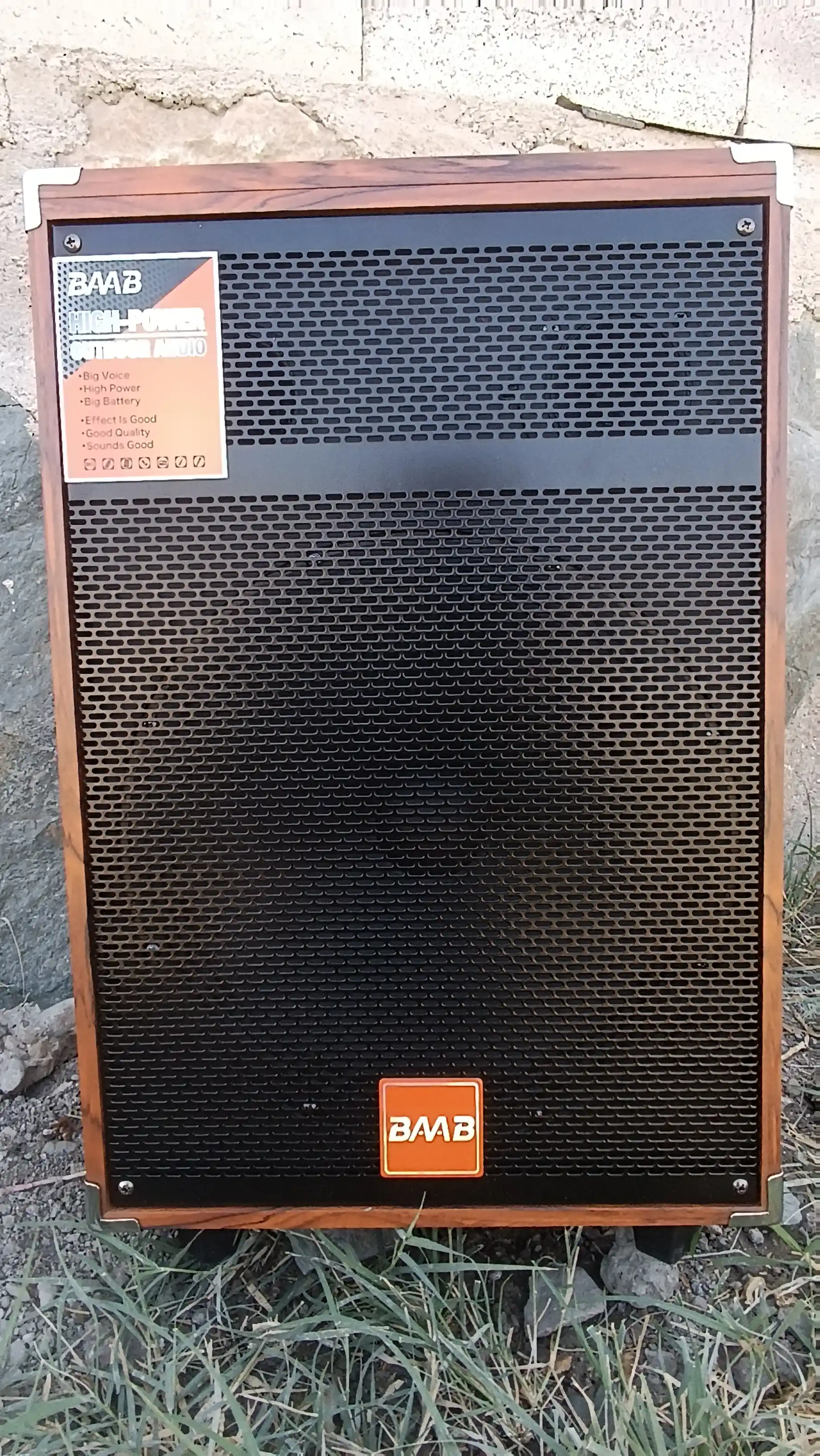 Portativ kalonka karaoke BAAB bluetooth simsiz mikrafon va boshqaruv pultga ega