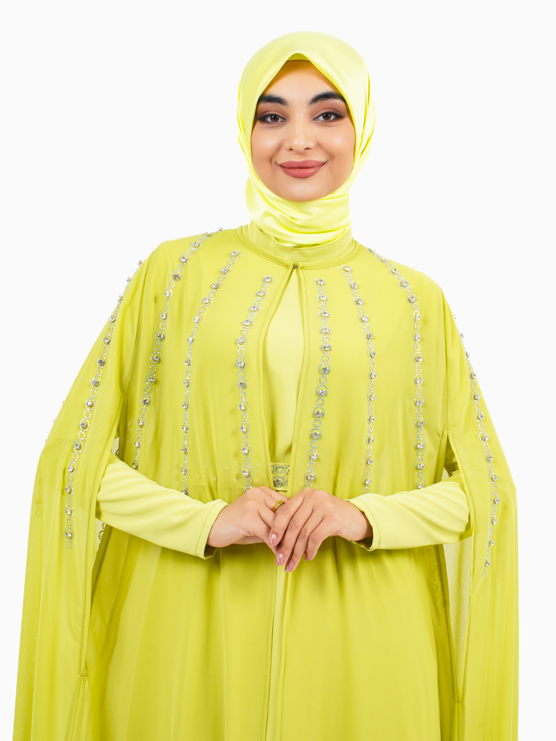 Abaya ikki qismli kechki libos, oversayz
