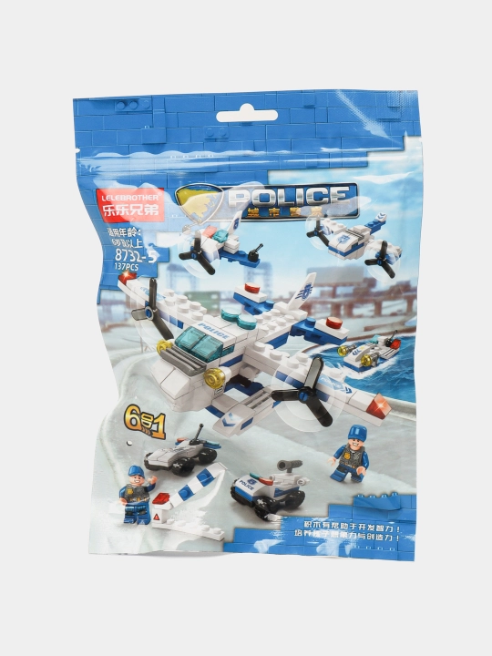 Конструктор 6 в 1, Спасательная техника, совместим с Lego