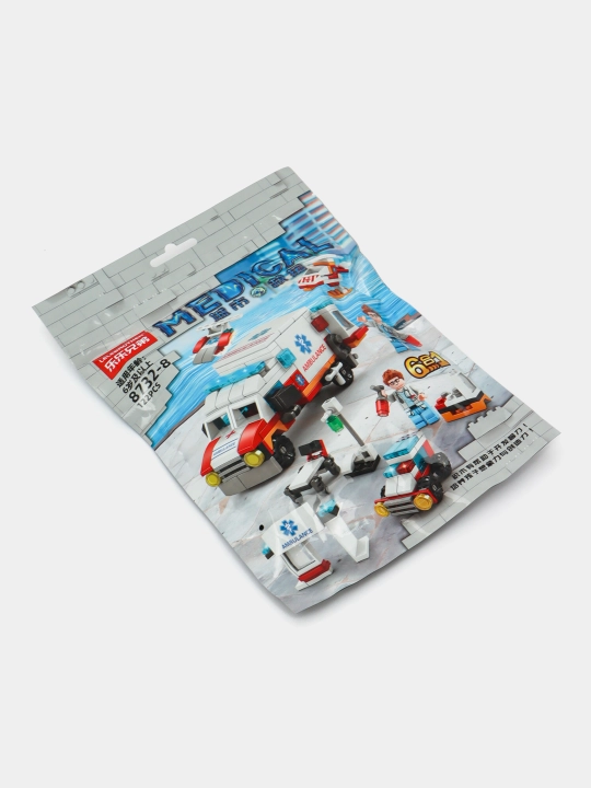 Конструктор 6 в 1, Спасательная техника, совместим с Lego