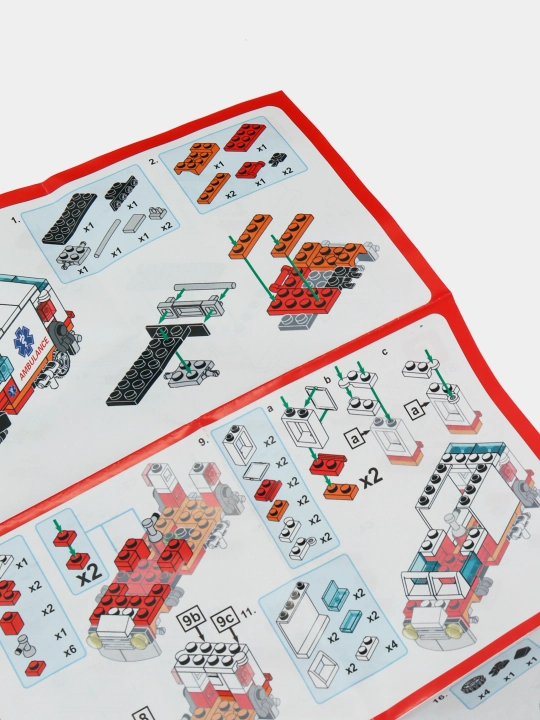Конструктор 6 в 1, Спасательная техника, совместим с Lego