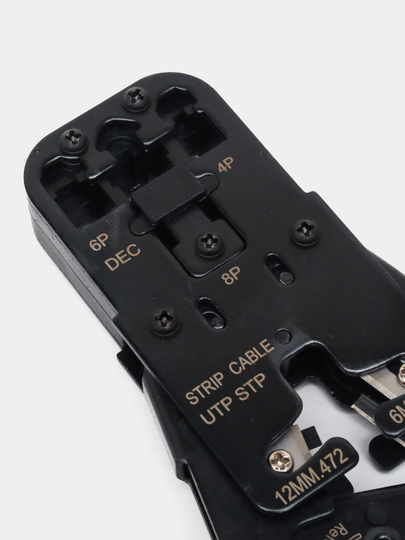 Asbob qisqichi E8BA Cat5e Cat6, siqish uchun testerli ombir RJ45 RJ12 8P 6P portlar mavjud