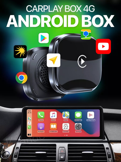 Android 13 Box simsiz CarPlay va Android Auto bilan 4+64Gb / 8+128Gb, kafolat 1 yil - 