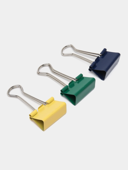 Зажимы для бумаг ErichKrause Classic, 25 мм, ассорти (коробка 12 шт.) 25090