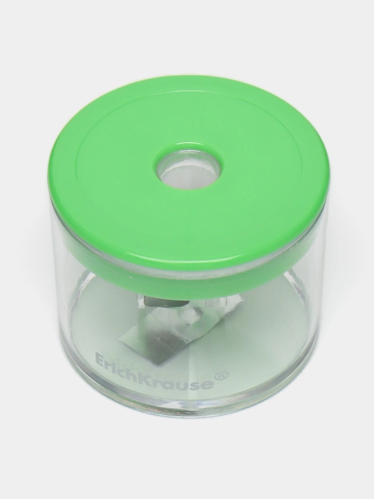 Точилка пластиковая ErichKrause S-Keg, Neon, с контейнером, ассорти 56036