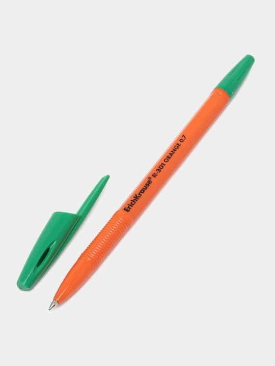 Sharikli ruchka ErichKrause R-301 Stick Orange 0.7, siyoh rangi yashil 43197