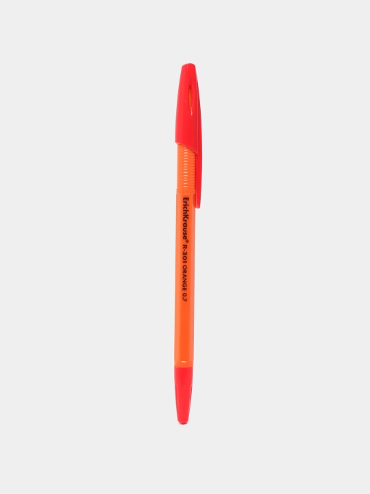 Sharikli ruchka ErichKrause R-301 Stick Orange 0.7, siyoh rangi qizil 43196